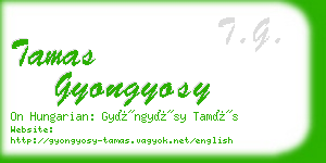 tamas gyongyosy business card